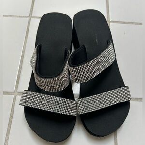 Silver Bling Sandals!!